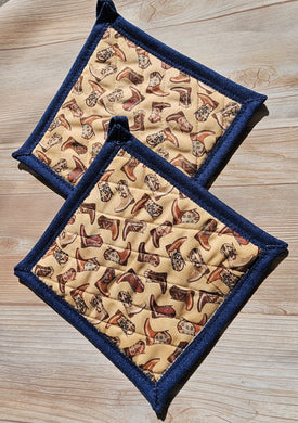 Pot Holders - Cowboy Boots