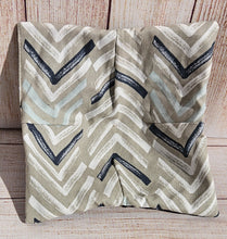 Load image into Gallery viewer, Bowl Cozies - Navy/Tan Chevron