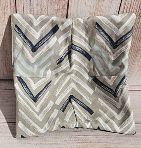 Bowl Cozies - Navy/Tan Chevron