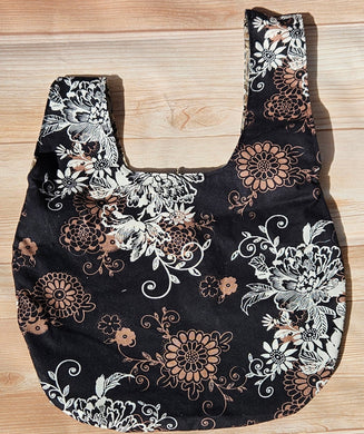 Large Knot Tote - Dark Neutral Floral