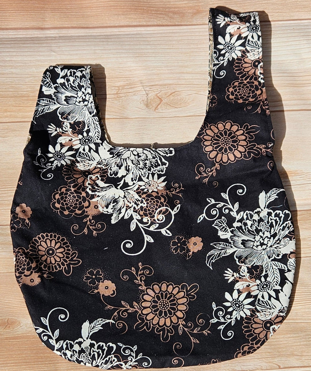 Large Knot Tote - Dark Neutral Floral