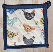 Load image into Gallery viewer, Pot Holders - Calico Chickens