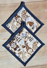 Load image into Gallery viewer, Pot Holders - Coffee Gnomes