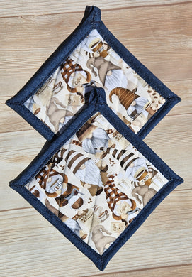 Pot Holders - Coffee Gnomes