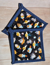 Load image into Gallery viewer, Pot Holders - Chickens in Space
