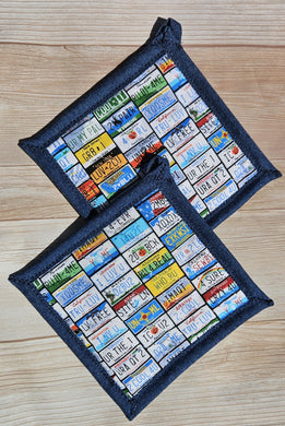 Pot Holders - License Plates