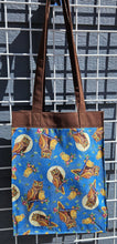 Load image into Gallery viewer, Large Market Tote with Pocket - Owl moon