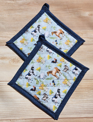 Pot Holders - Farm Animals