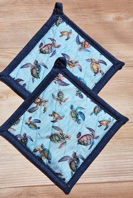 Pot Holders - Sea Turtles