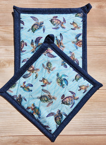 Pot Holders - Sea Turtles
