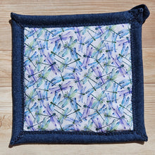 Load image into Gallery viewer, Pot Holders - Purple Dragonflies