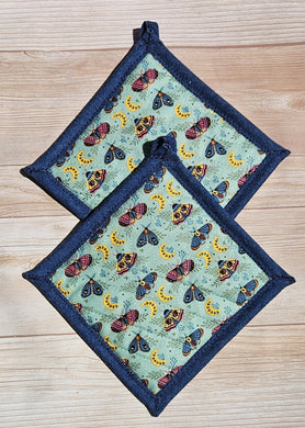 Pot Holders - Moths