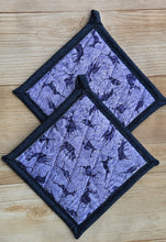 Load image into Gallery viewer, Pot Holders - Purple Elk
