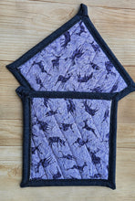 Load image into Gallery viewer, Pot Holders - Purple Elk