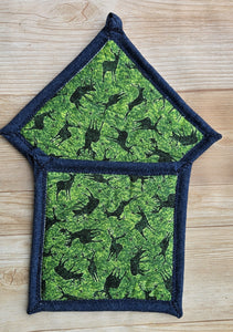 Pot Holders - Green Elk