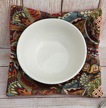 Load image into Gallery viewer, Bowl Cozies - Red Floral Paisley