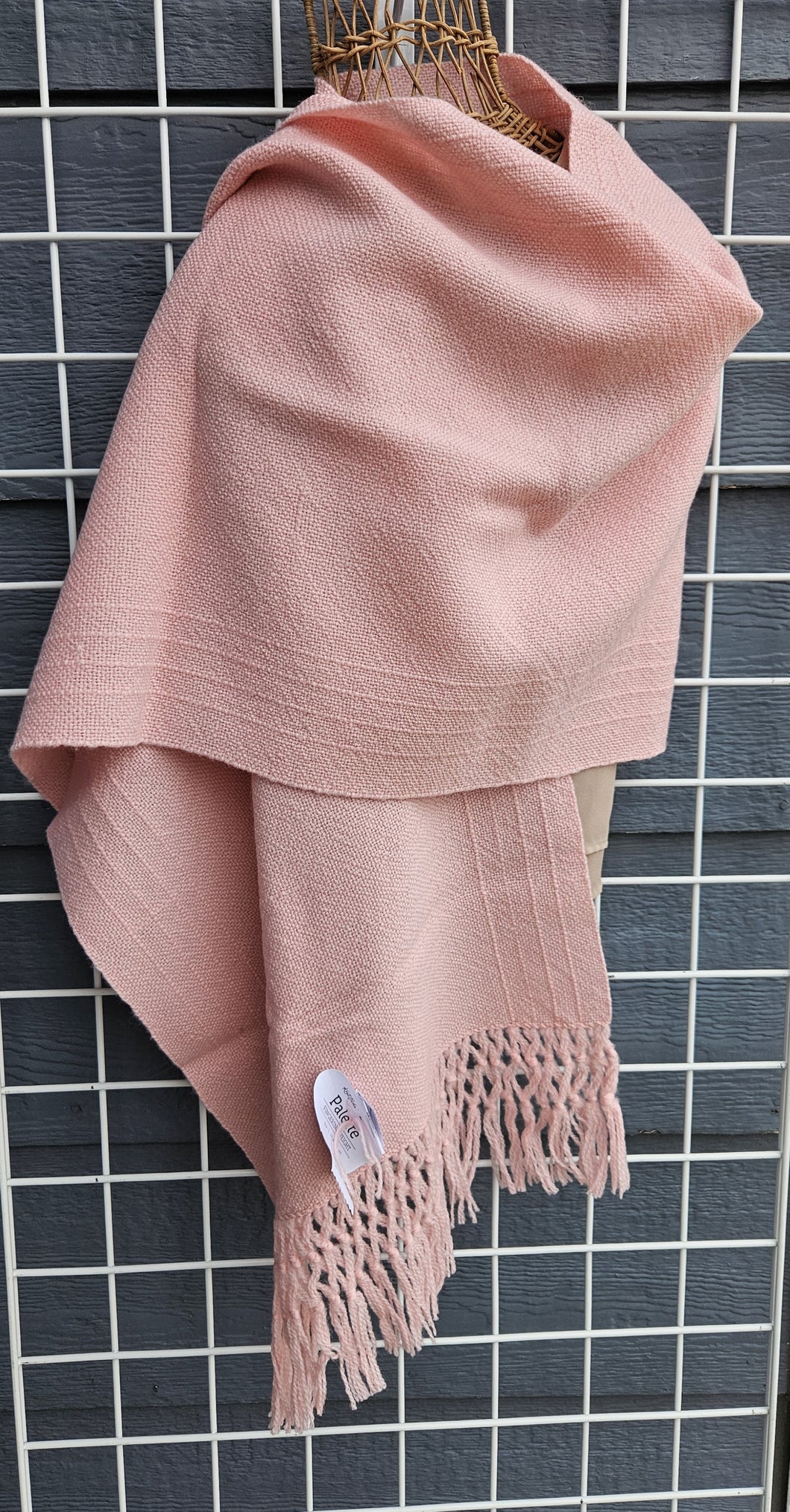 Handwoven Ruan - Pink Peruvian Wool