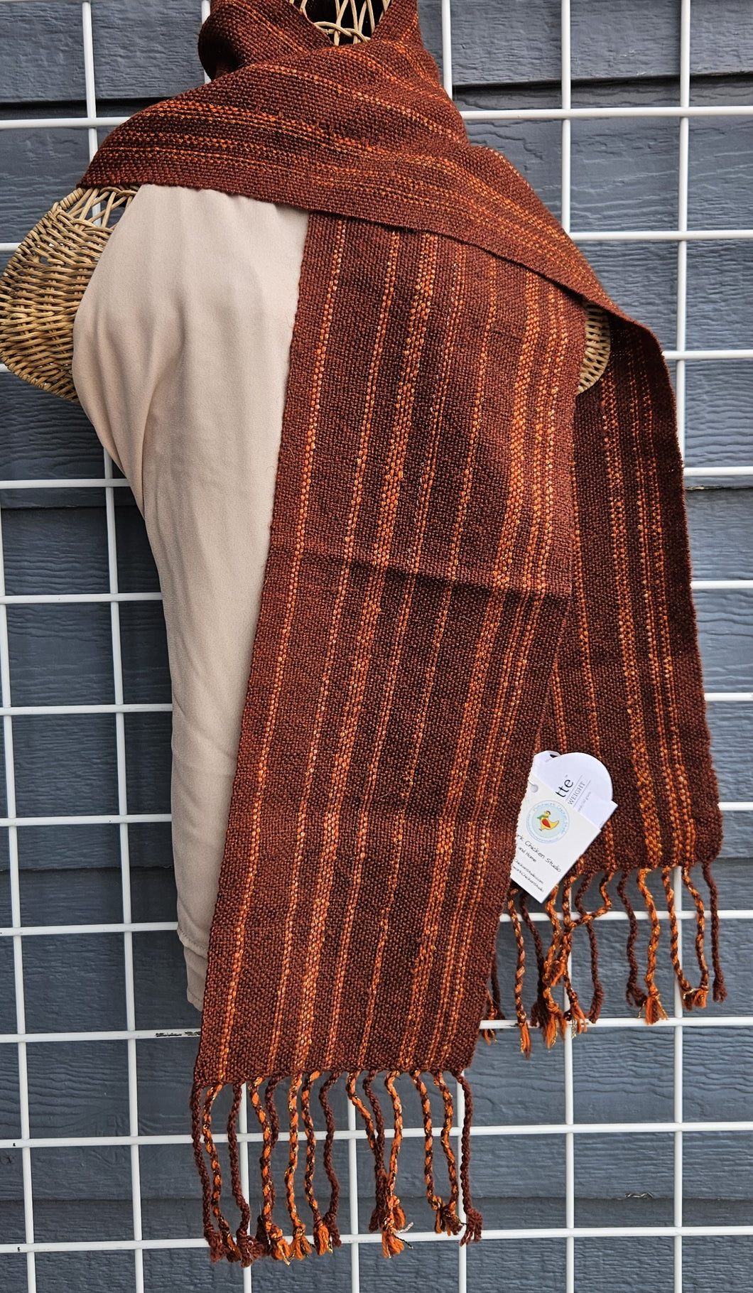 Handwoven Scarf - Brown Sugar Peruvian Wool