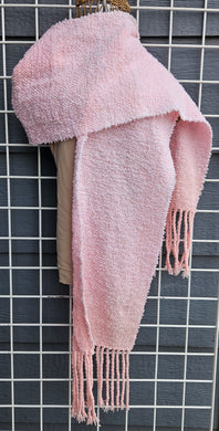 Handwoven Scarf - Pink Boucle