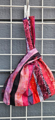 Large Knot Tote - Pink Stripes