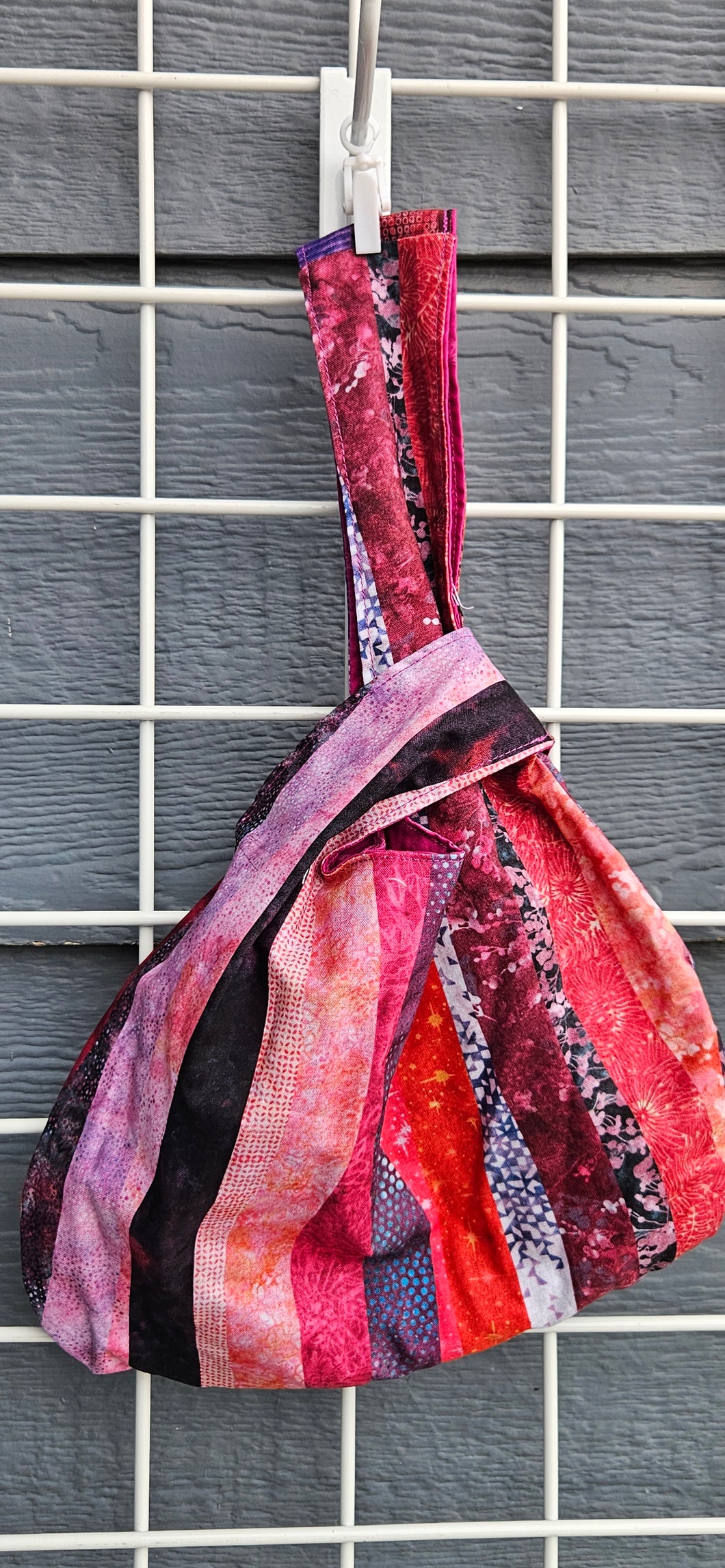 Large Knot Tote - Pink Stripes