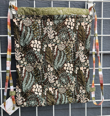 Cotton Drawstring Tote - Meadow