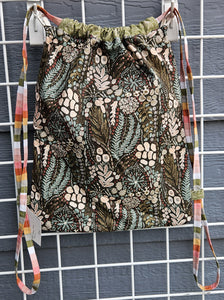Cotton Drawstring Tote - Meadow
