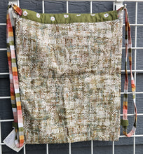 Load image into Gallery viewer, Cotton Drawstring Tote - Light Green Abstract