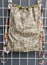 Load image into Gallery viewer, Cotton Drawstring Tote - Light Green Abstract