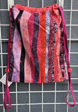 Load image into Gallery viewer, Cotton Drawstring Tote - Pink Stripes
