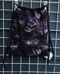 Cotton Drawstring Tote - Full Moon Trees