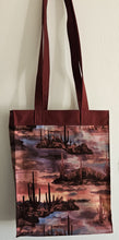 Load image into Gallery viewer, Large Market Tote with Pocket - Saguaro Sunset