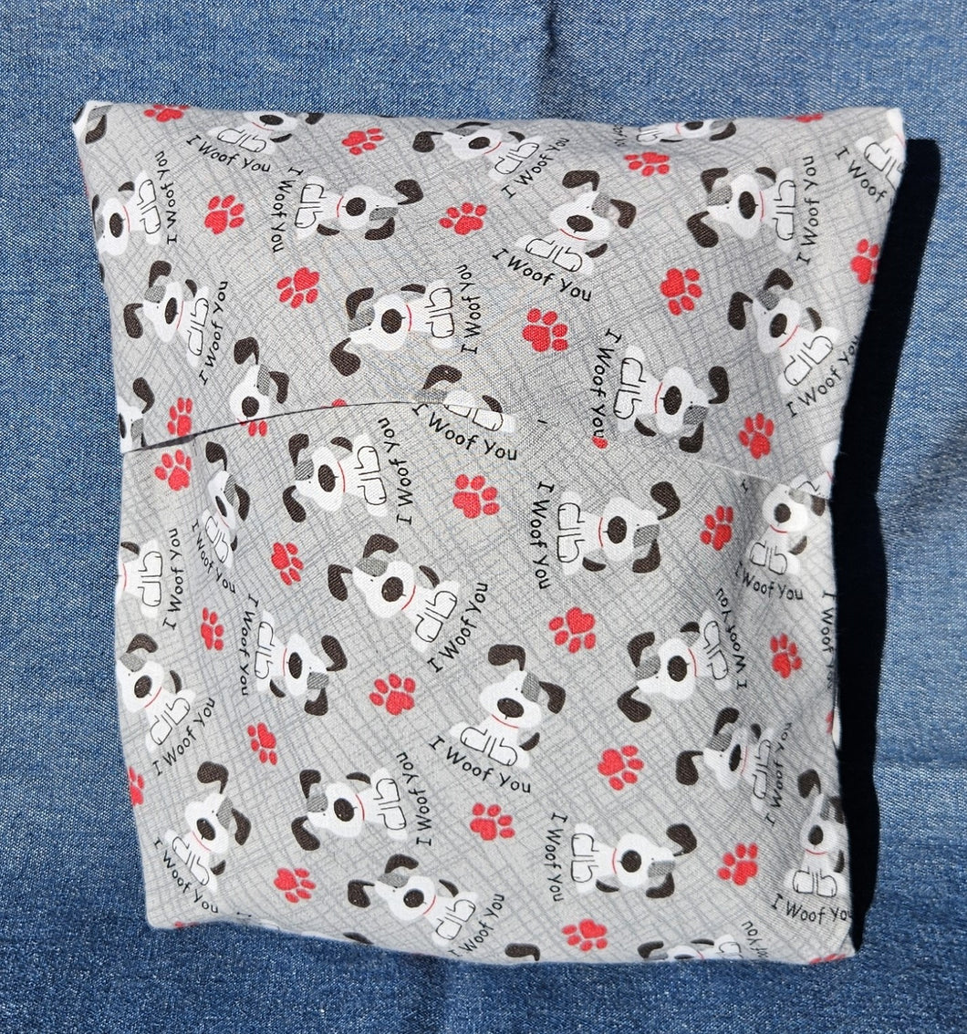 Reusable Popcorn Bag - I Woof You