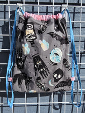 Load image into Gallery viewer, Cotton Drawstring Tote - Crystalline Spooky