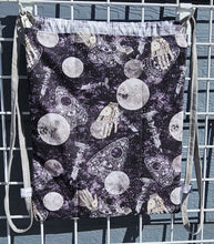 Load image into Gallery viewer, Cotton Drawstring Tote - Ouija Moon