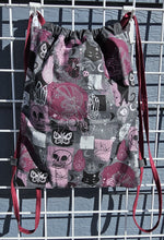 Load image into Gallery viewer, Cotton Drawstring Tote - Blushed Spooky