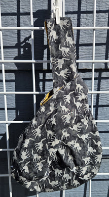 Large Knot Tote - Black Cat Batik