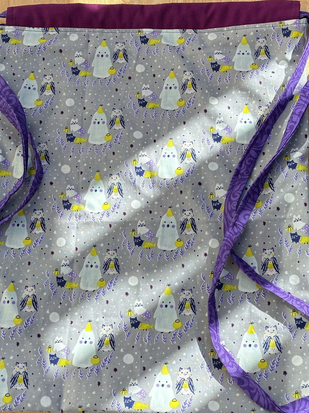 Cotton Drawstring Tote - Pastel Spooky