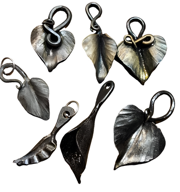 Forged Leaf Key Chain