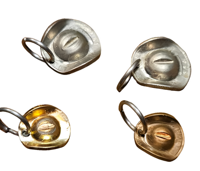 Cowboy Hat Charm Made from a Coin