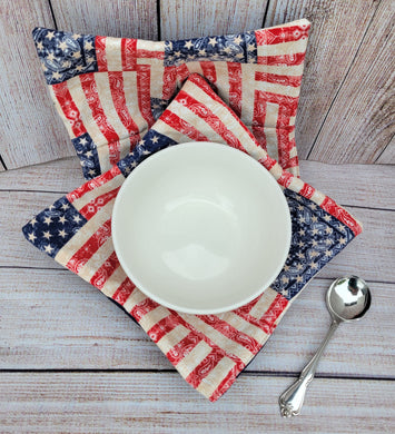 Bowl Cozies - Vintage Flags