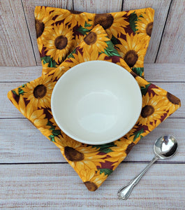 Bowl Cozies - Golden Sunflowers