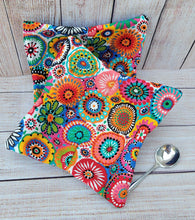 Load image into Gallery viewer, Bowl Cozies - Colorful Flower Circles