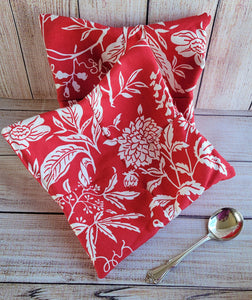 Bowl Cozies - Red and White Floral