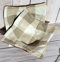 Load image into Gallery viewer, Bowl Cozies - Pale Brown Plaid