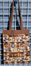 Load image into Gallery viewer, Large Market Tote with Pocket - Horses and Saddles