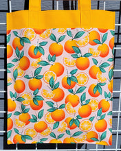 Load image into Gallery viewer, Large Market Tote with Pocket - Oranges