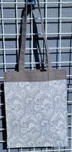 Load image into Gallery viewer, Large Market Tote with Pocket - Grey Paisley