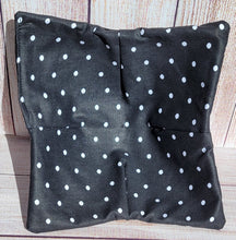 Load image into Gallery viewer, Bowl Cozies - Black Polka Dot