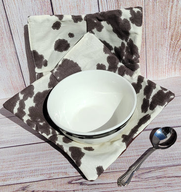 Bowl Cozies - Cowhide